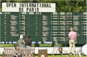 Open International de Paris, compétition golf